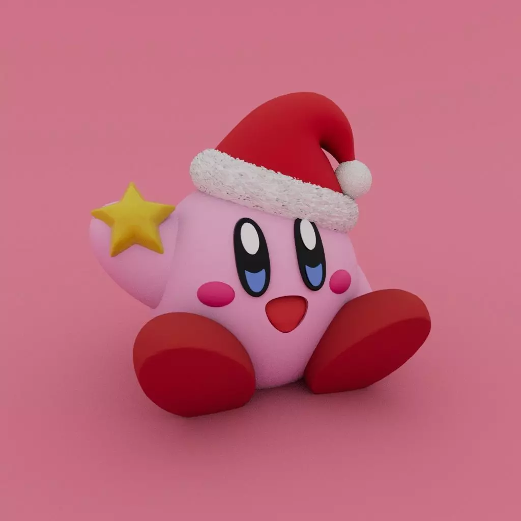 CHRISTMAS SPECIAL - CUTE KIRBY 3D print model_0