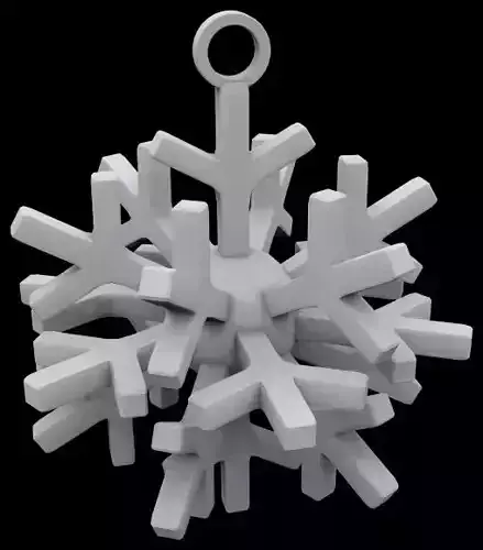 Snowflake globe 3D print model