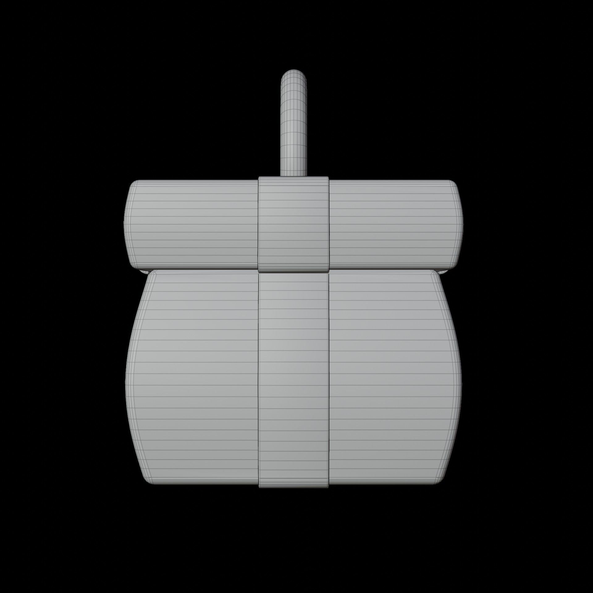 Christmas Present Gift Box 3D print model_12