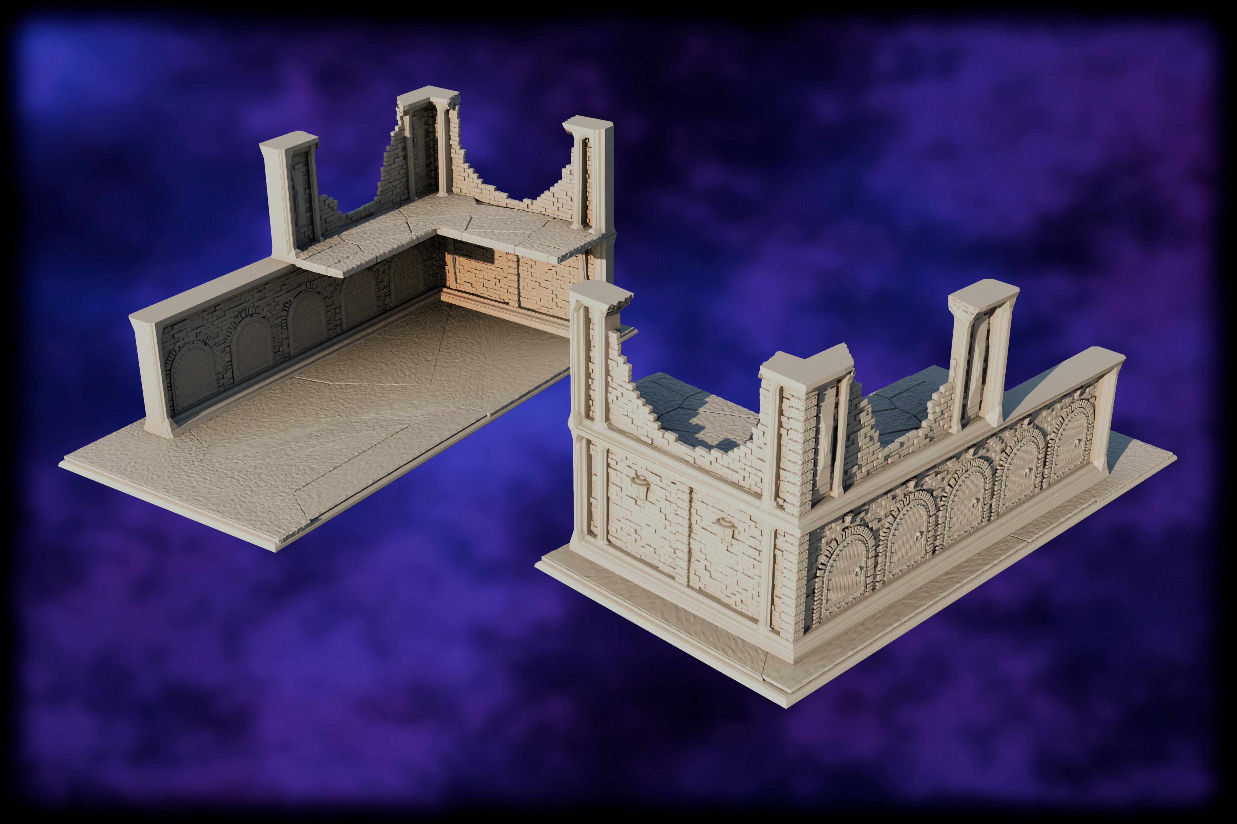 Wargame-terrain-wtc2023 Old City 3D print model_2