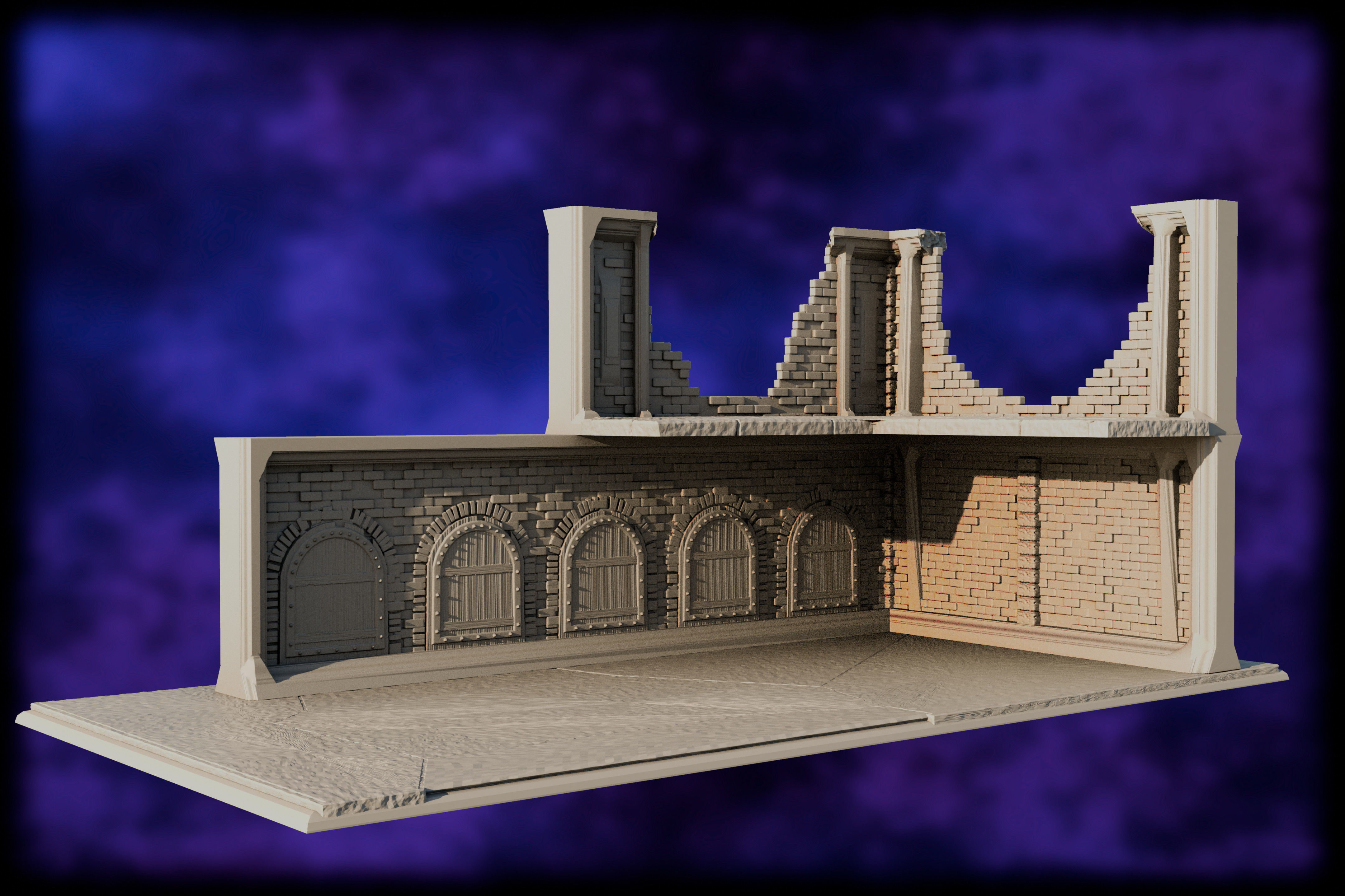 Wargame-terrain-wtc2023 Old City 3D print model_4