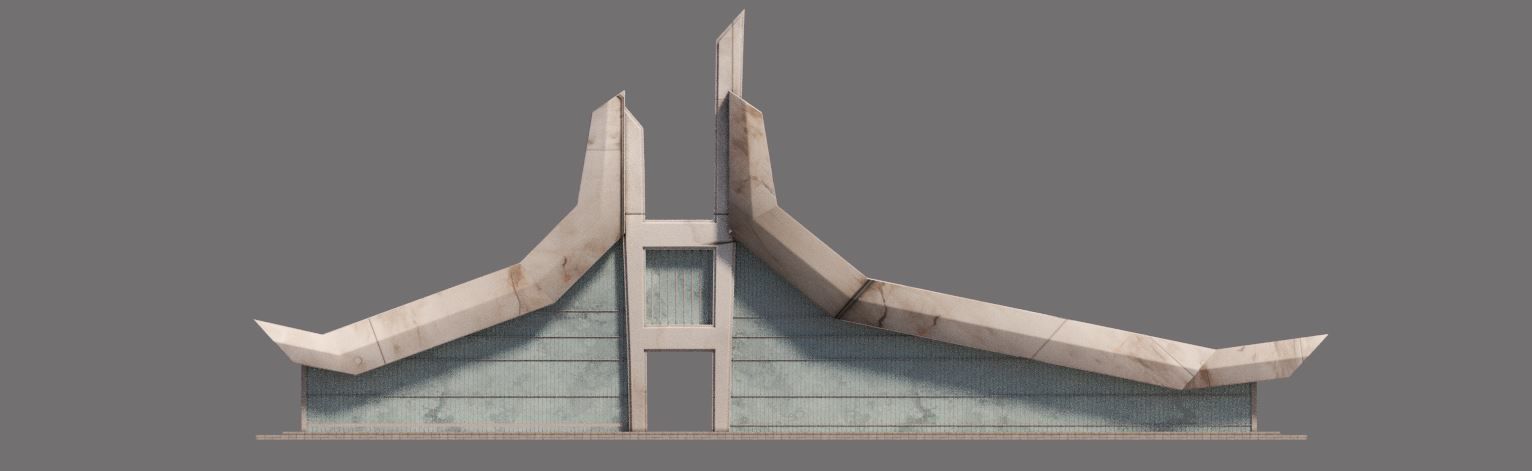 Eclectic Futurism Low-poly 3D model_14