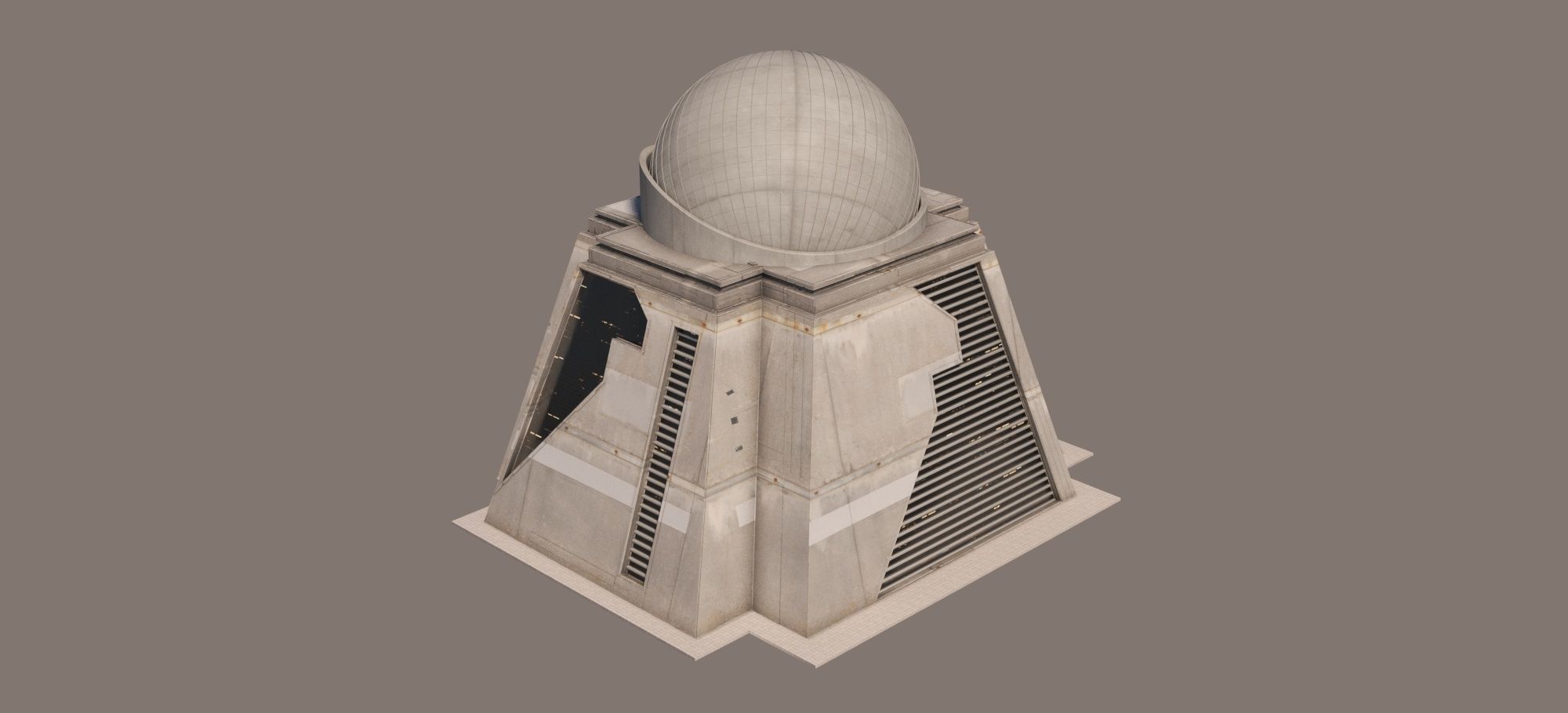 Eclectic Futurism Low-poly 3D model_5