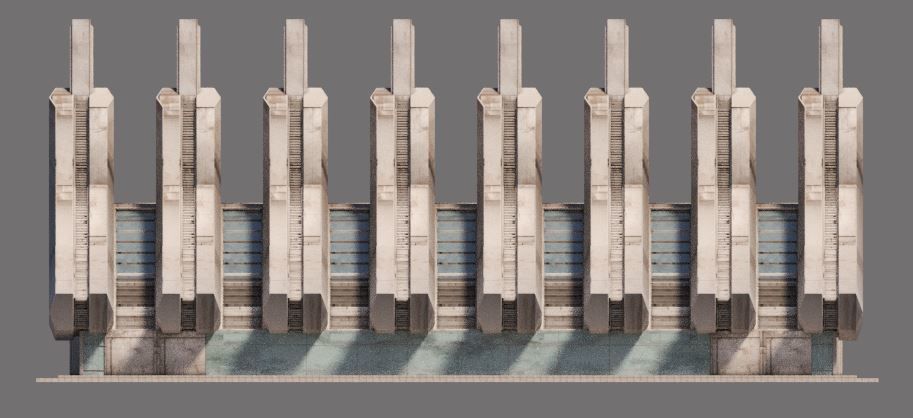 Eclectic Futurism Low-poly 3D model_15