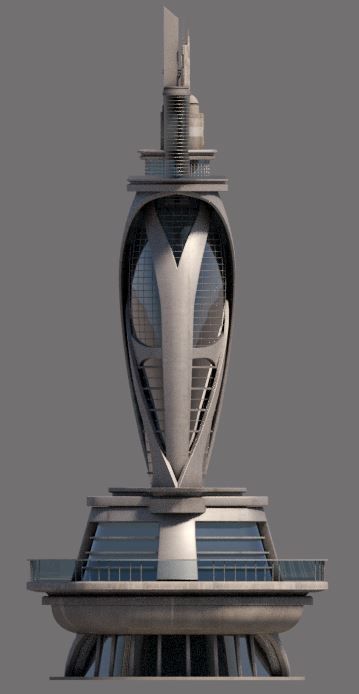 Eclectic Futurism Low-poly 3D model_20