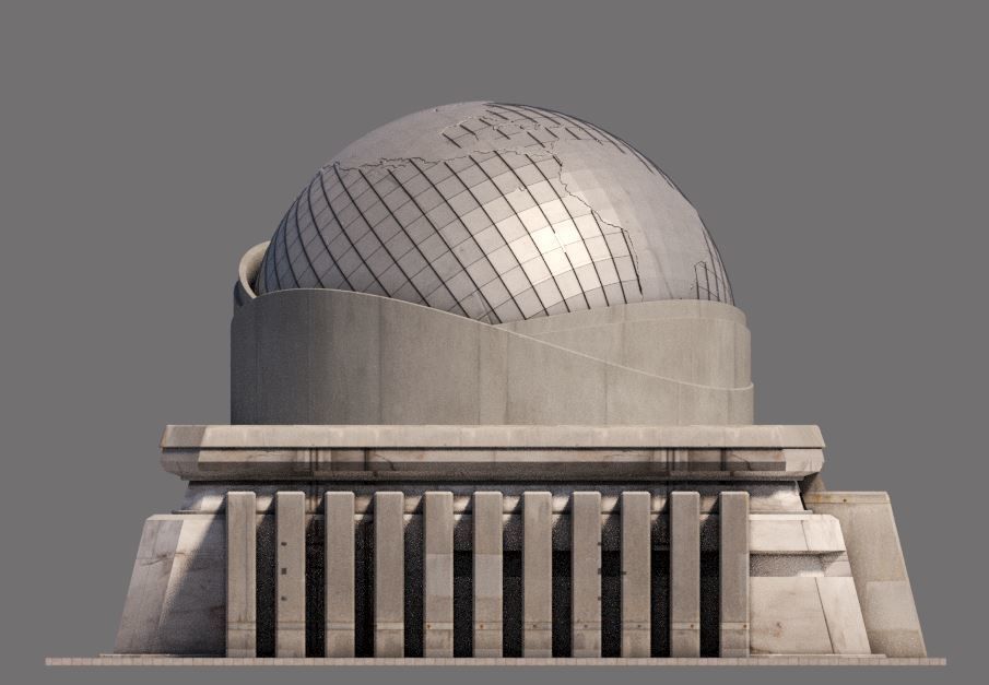 Eclectic Futurism Low-poly 3D model_17