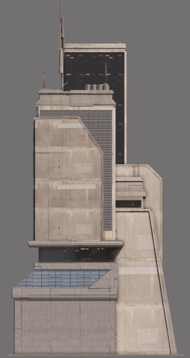 Eclectic Futurism Low-poly 3D model_30