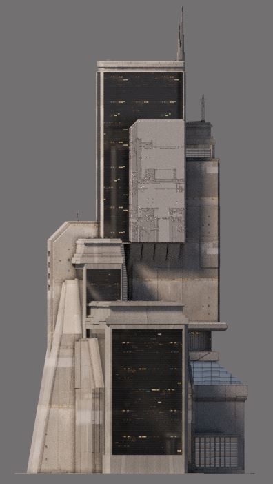 Eclectic Futurism Low-poly 3D model_32