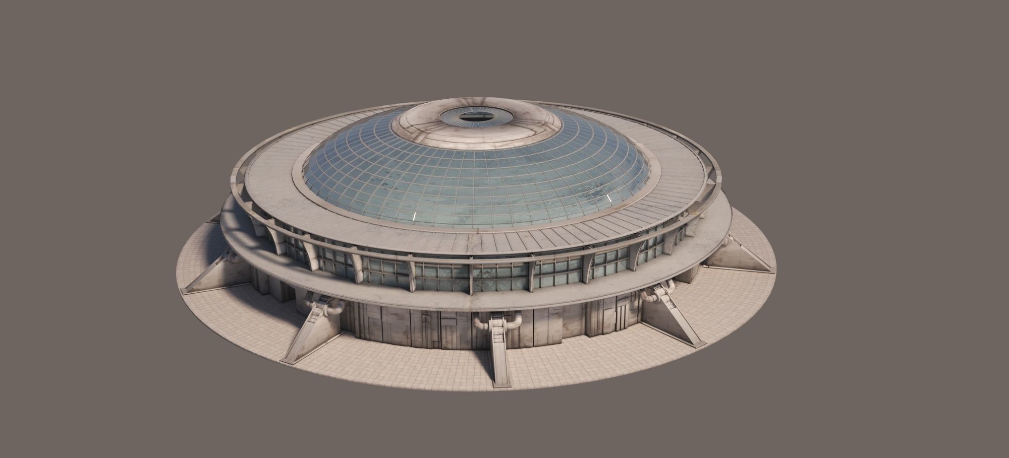 Eclectic Futurism Low-poly 3D model_1