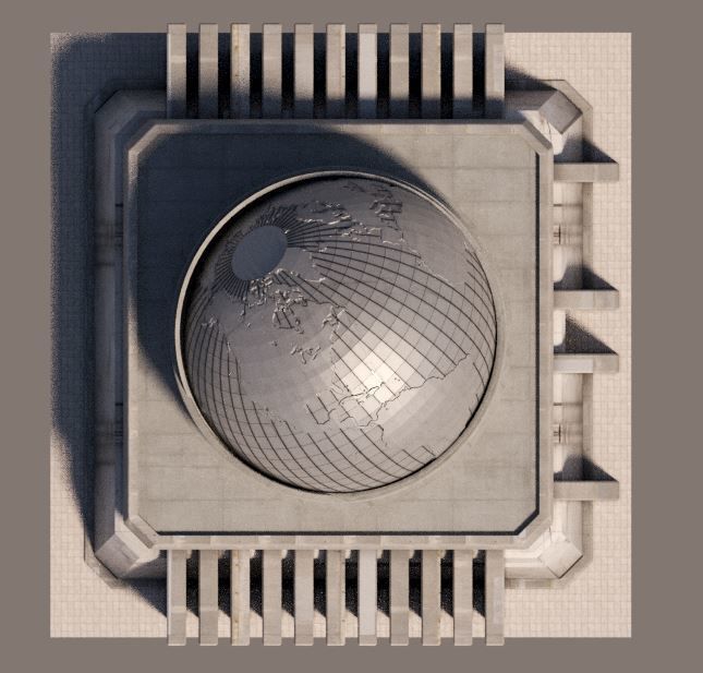 Eclectic Futurism Low-poly 3D model_36