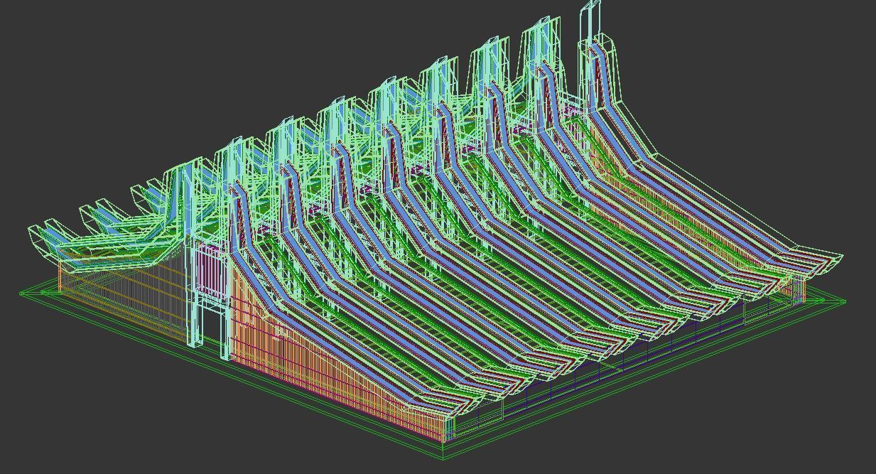 Eclectic Futurism Low-poly 3D model_44