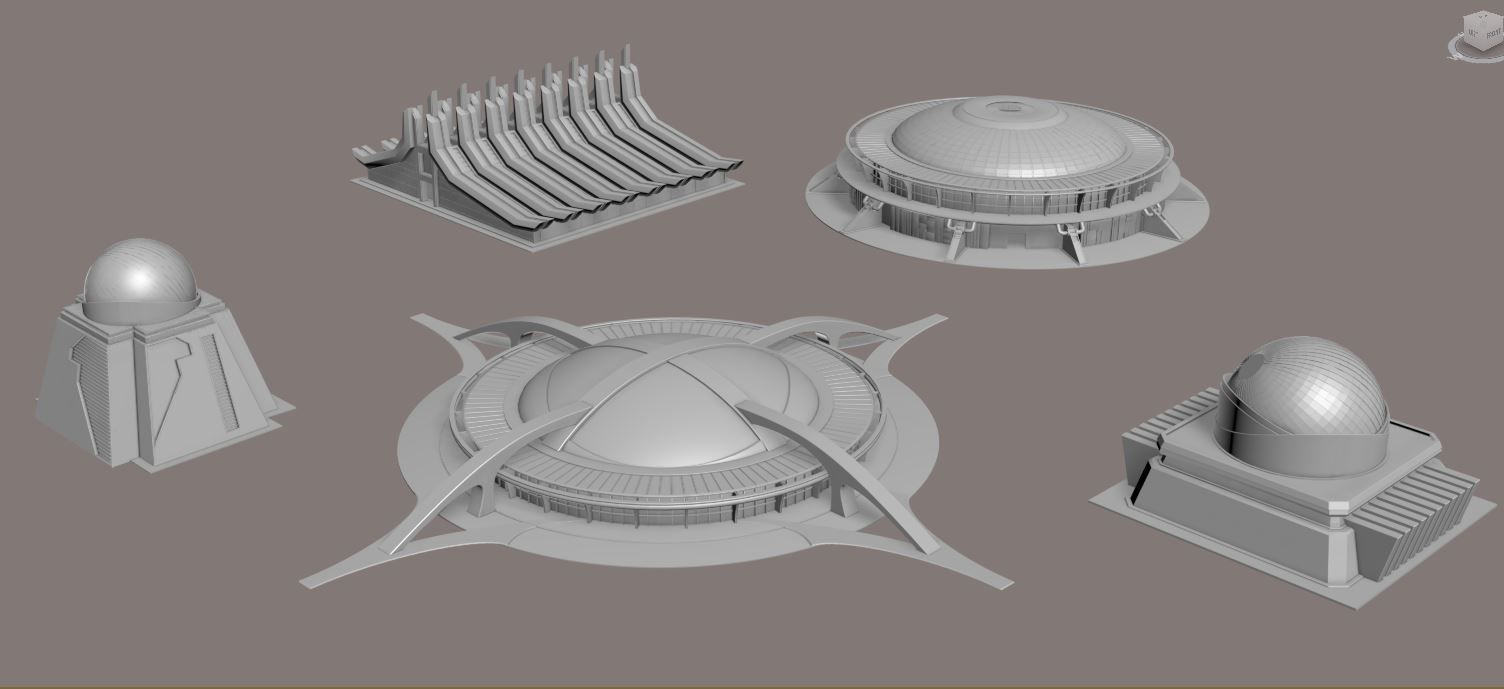 Eclectic Futurism Low-poly 3D model_49