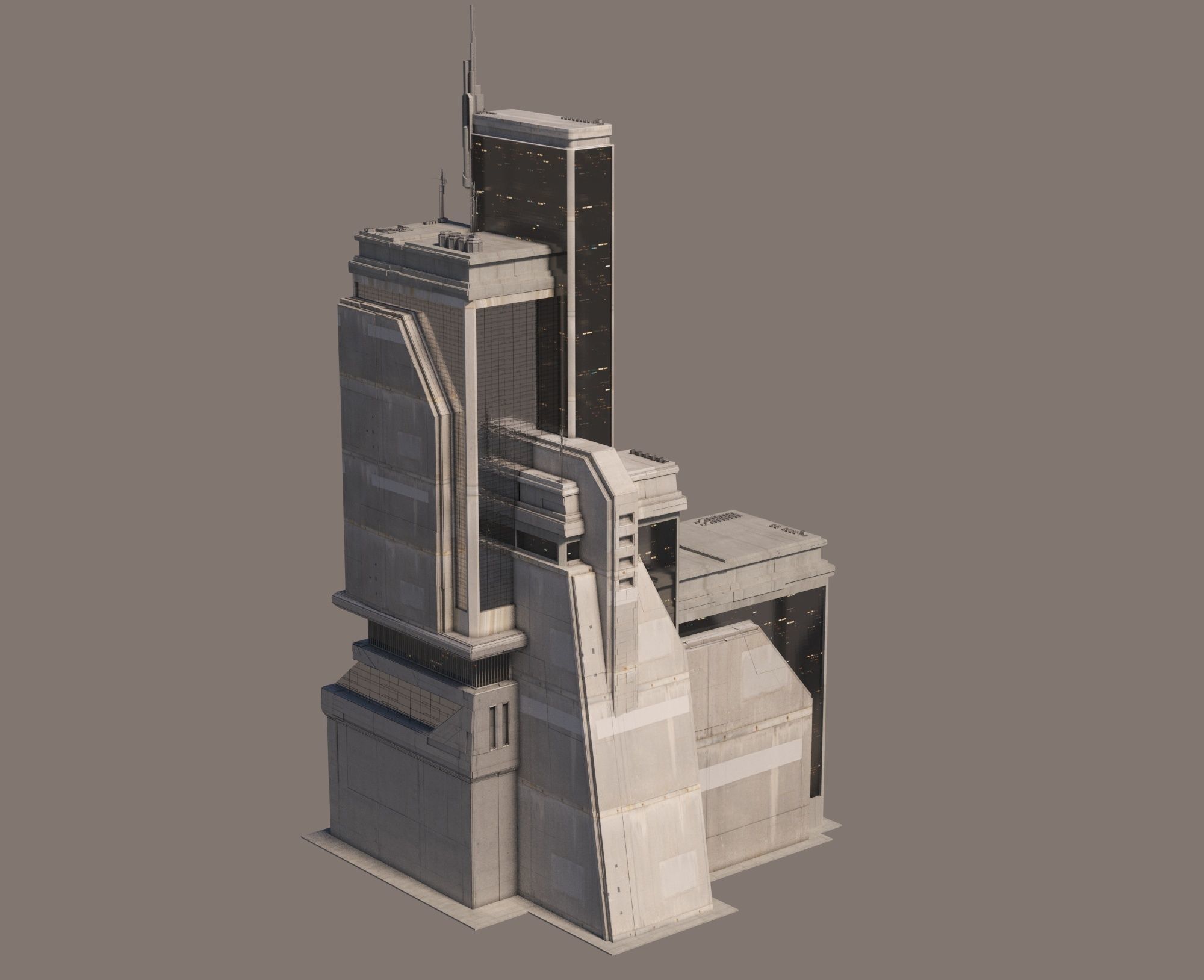 Eclectic Futurism Low-poly 3D model_10