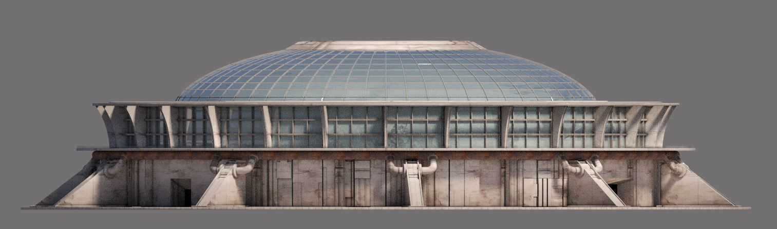 Eclectic Futurism Low-poly 3D model_11