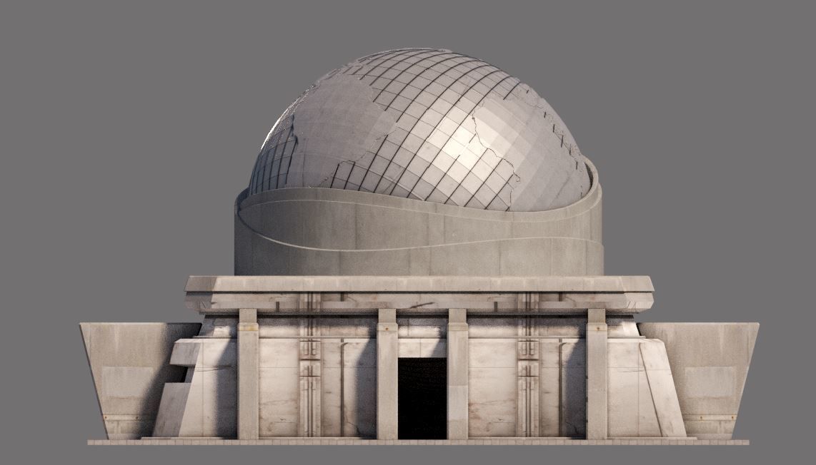 Eclectic Futurism Low-poly 3D model_16