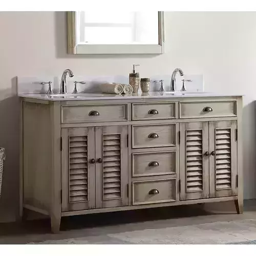 Appie Double Bathroom Vanity 3D model