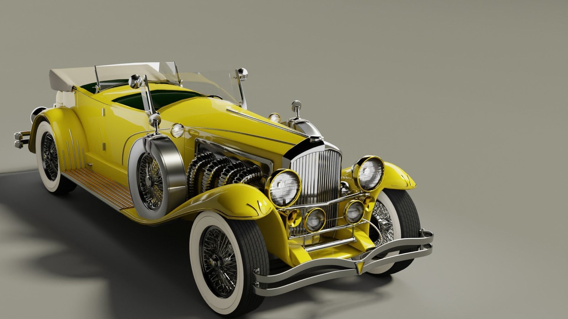 Last Gatsby Car 3D model_2