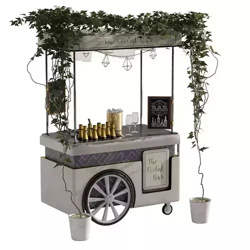 mini champagne cart