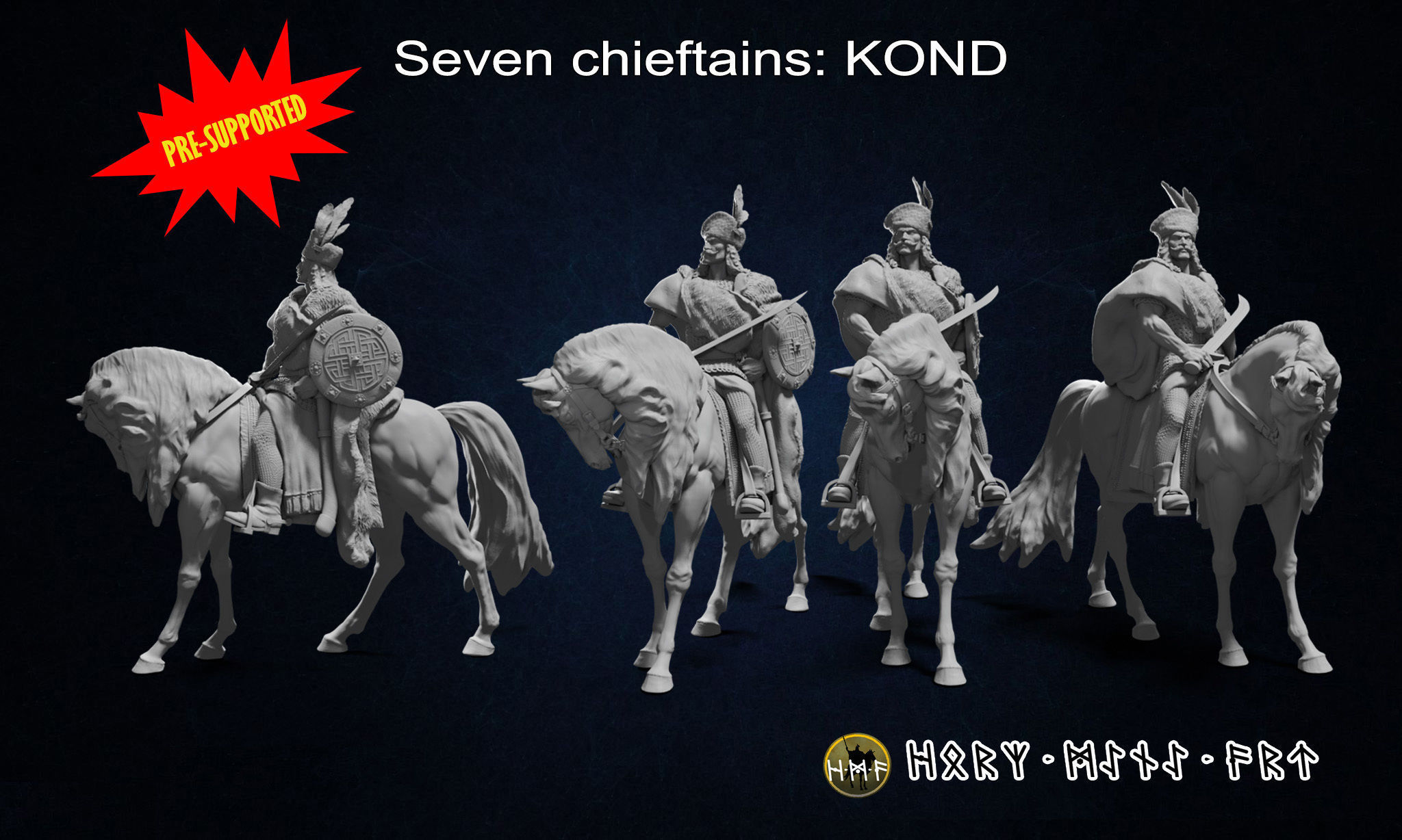 Seven chieftains 3D print model_3