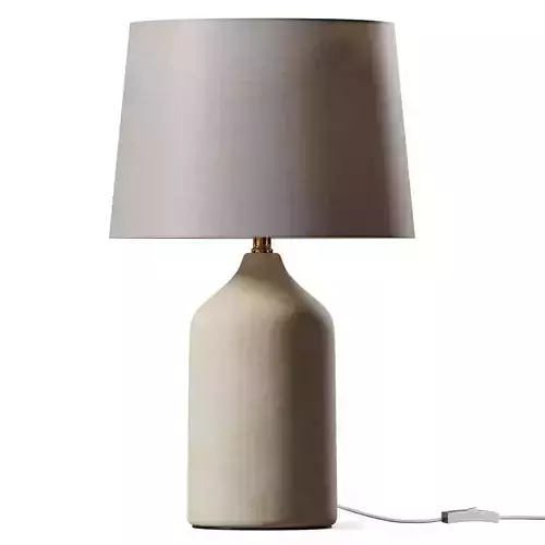 LAMP BASE CERAMIC WHITE