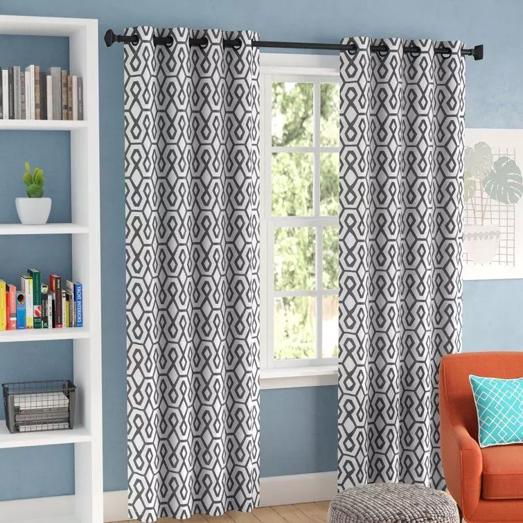 Polyester Room Darkening Sliding Panel Pair 3D model