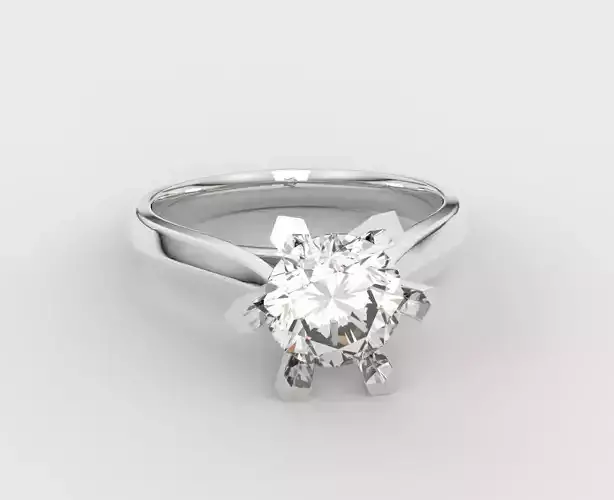 Arrow 6 claw 1 carat diamond ring