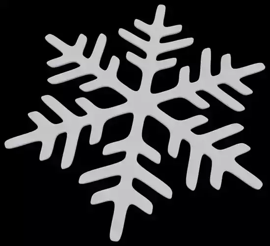 Snowflake 3D print model