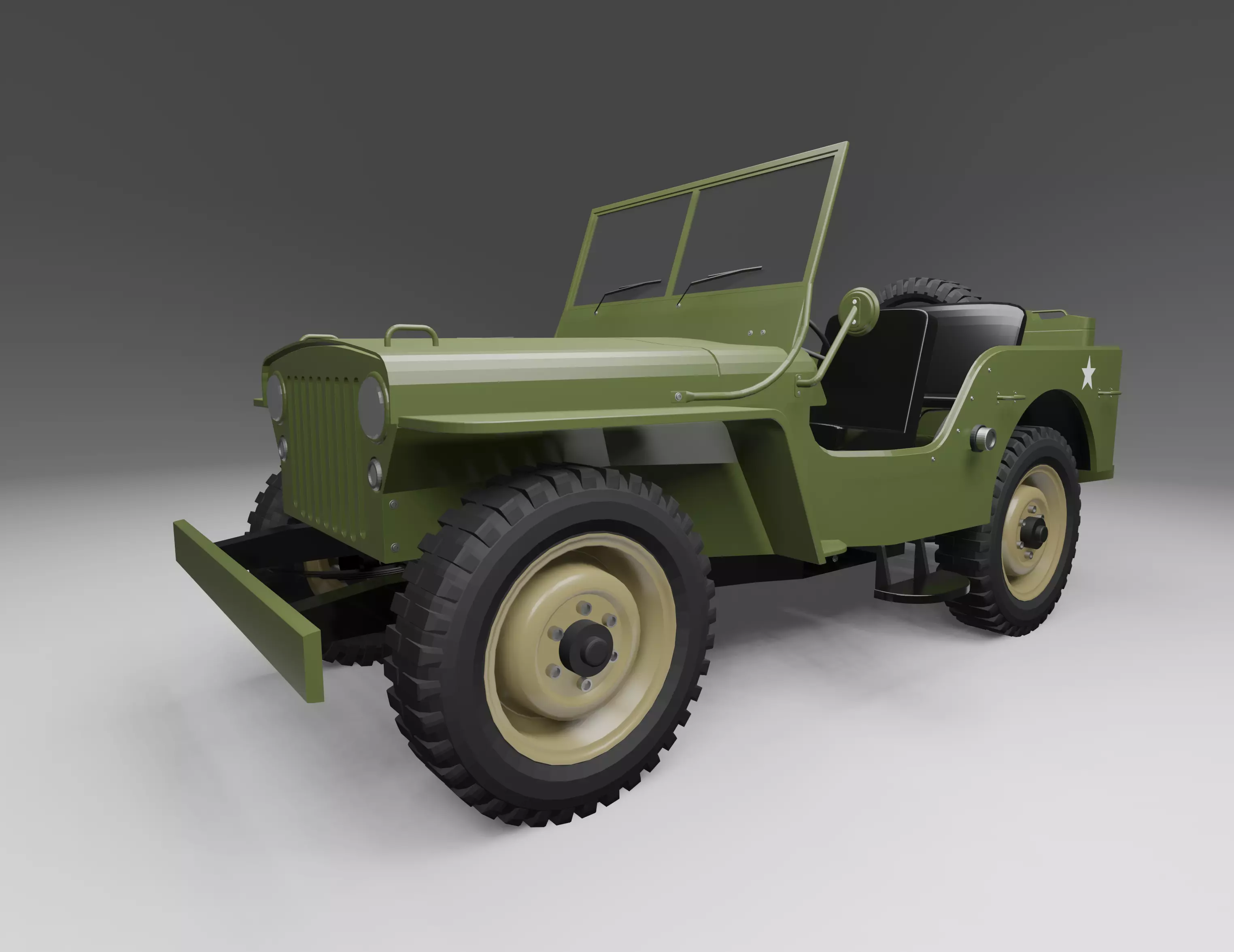 jeep car Free 3D model