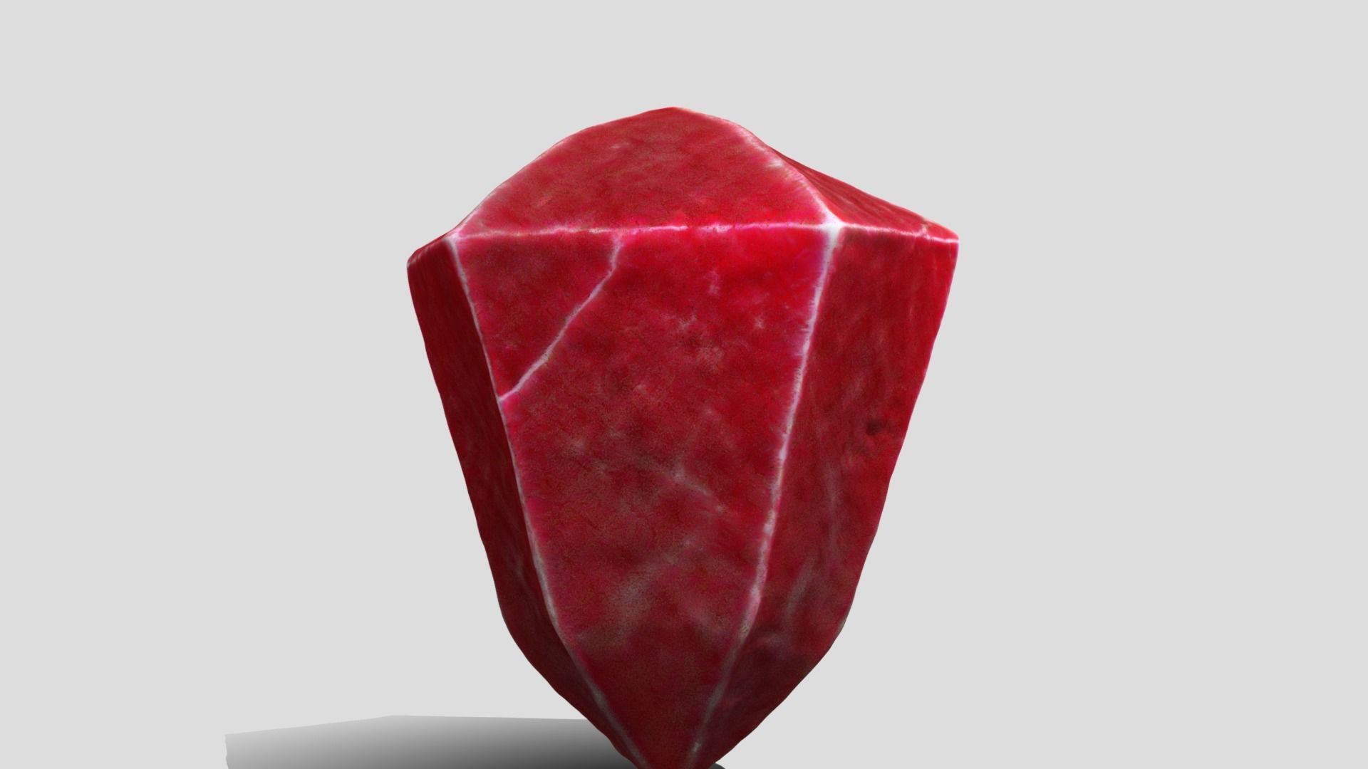 Red Gem 3D model_3