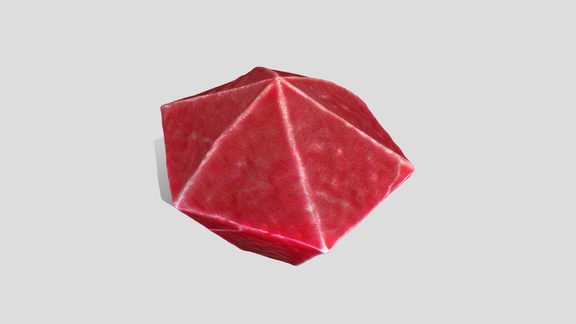 Red Gem 3D model_2