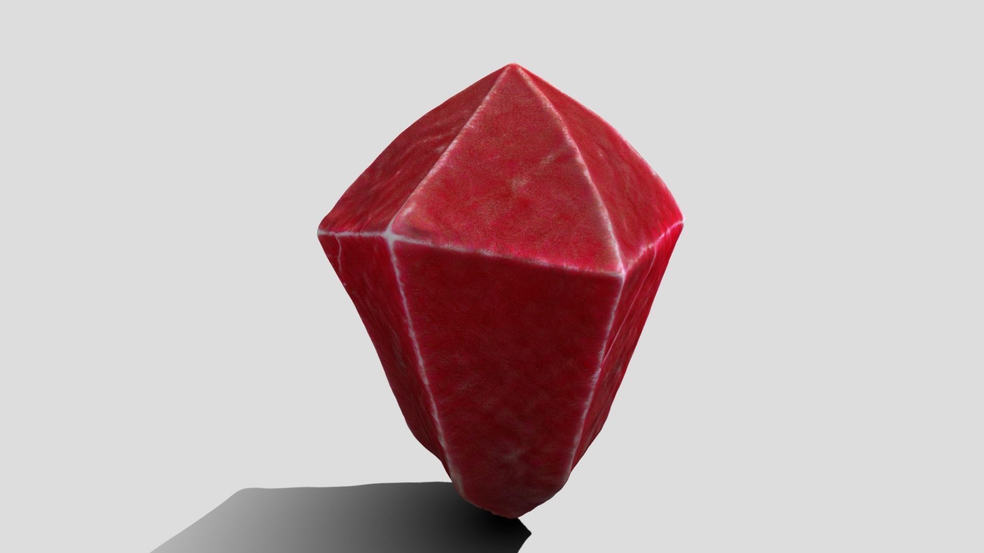 Red Gem 3D model_4