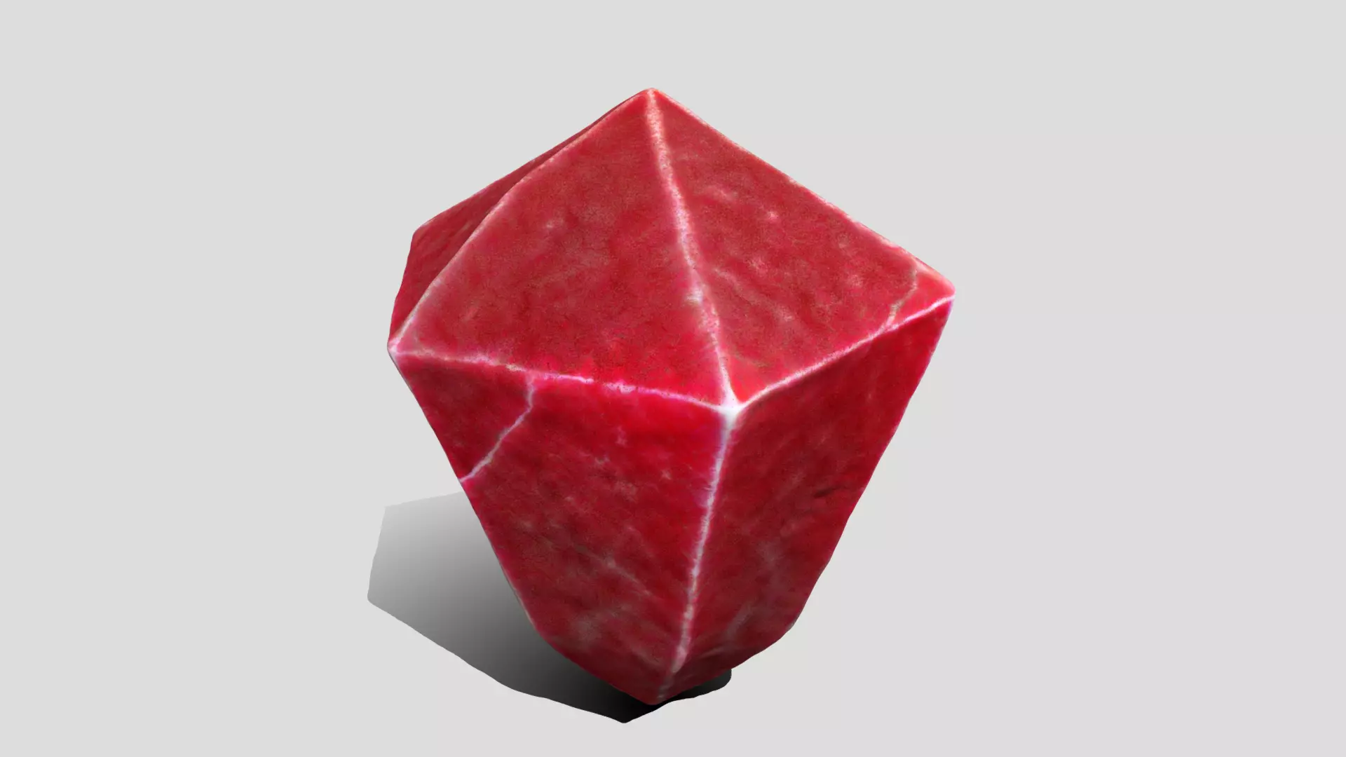 Red Gem 3D model_0