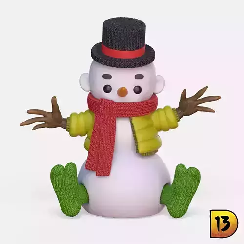 MiniPrint R010 - Snowman 3D print model