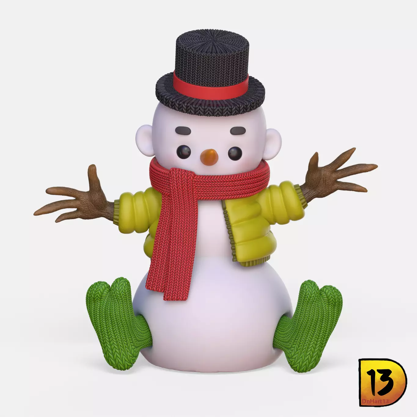 MiniPrint R010 - Snowman 3D print model_0