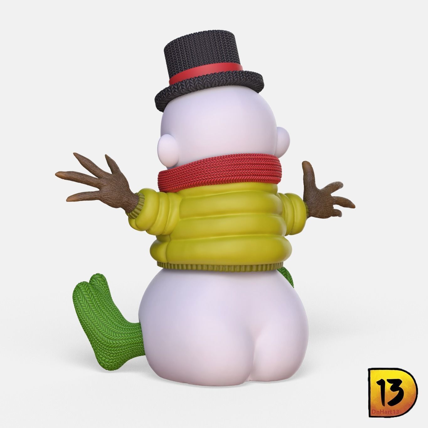 MiniPrint R010 - Snowman 3D print model_2