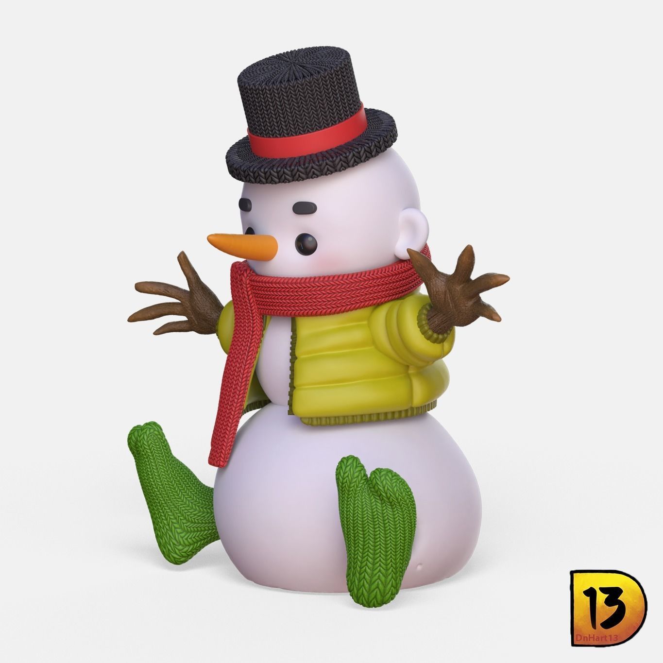 MiniPrint R010 - Snowman 3D print model_1