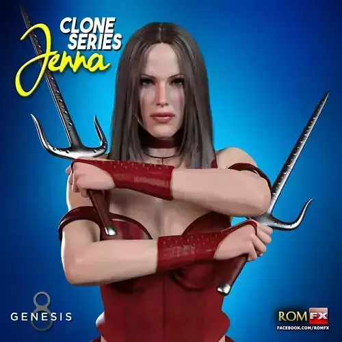 Clone Series - Jenna for G8F and G81F  3D model