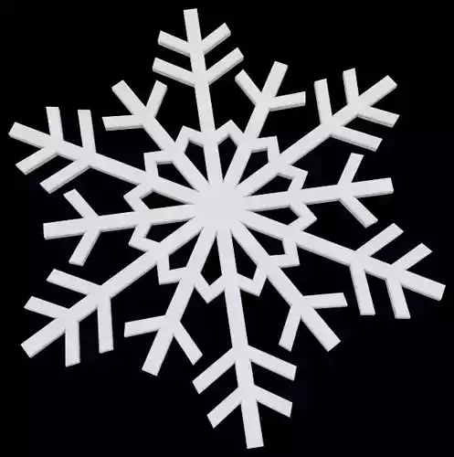 Snowflake 3D print model