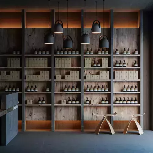 Urban Retail Concrete and Wood Retail Haven