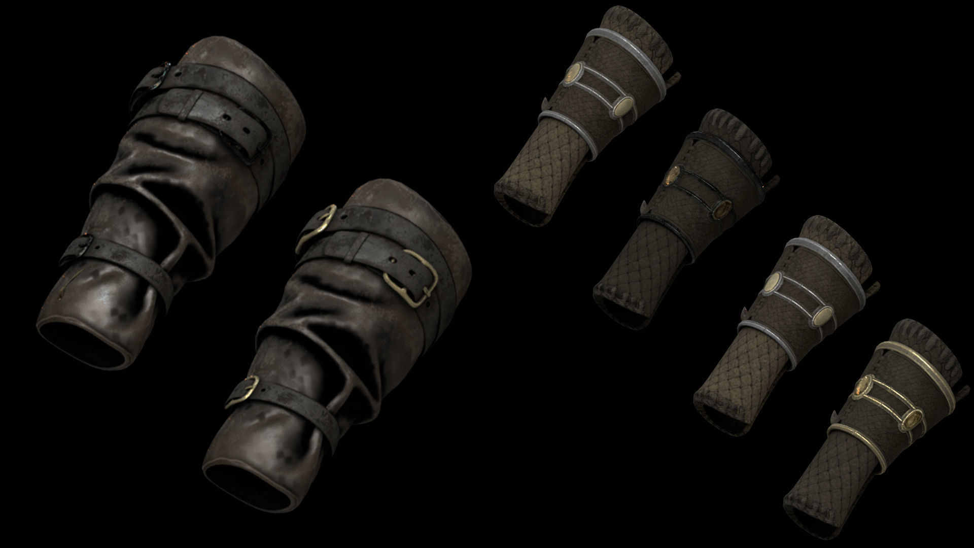 35 Archer Armor Low-poly 3D model_6