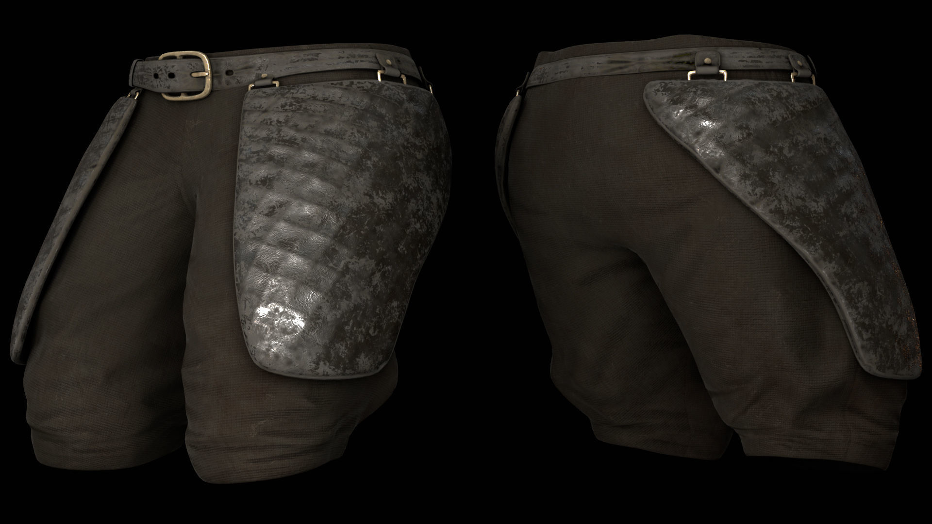 35 Archer Armor Low-poly 3D model_14