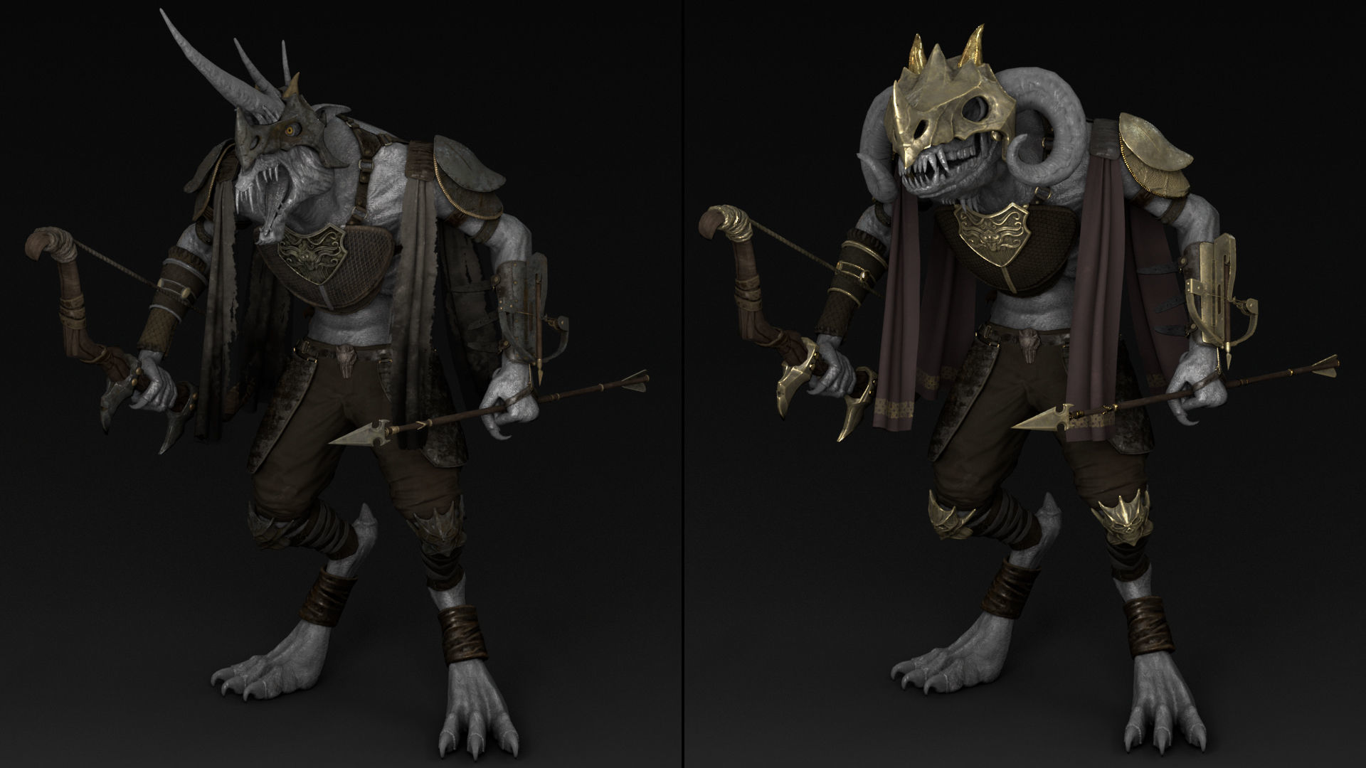 35 Archer Armor Low-poly 3D model_4