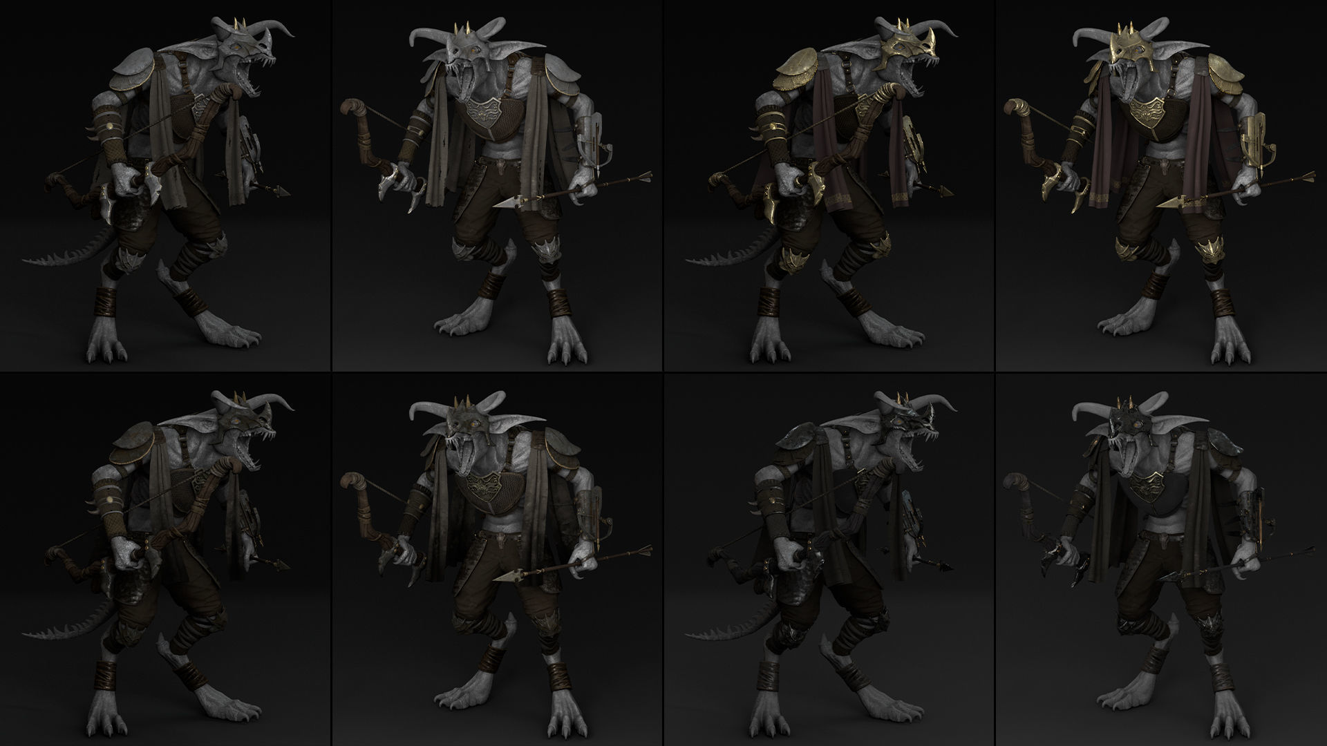 35 Archer Armor Low-poly 3D model_24