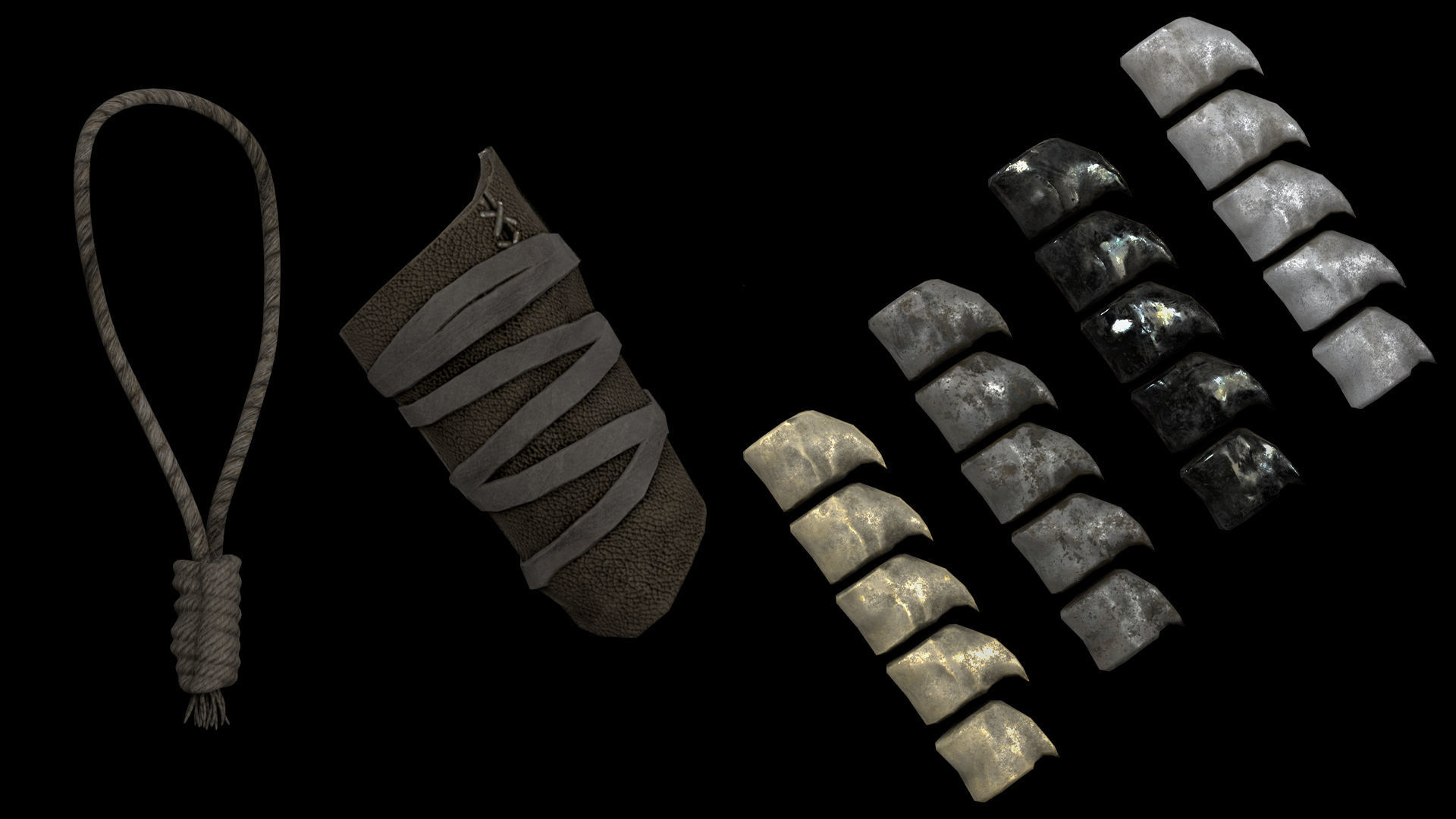 35 Archer Armor Low-poly 3D model_19