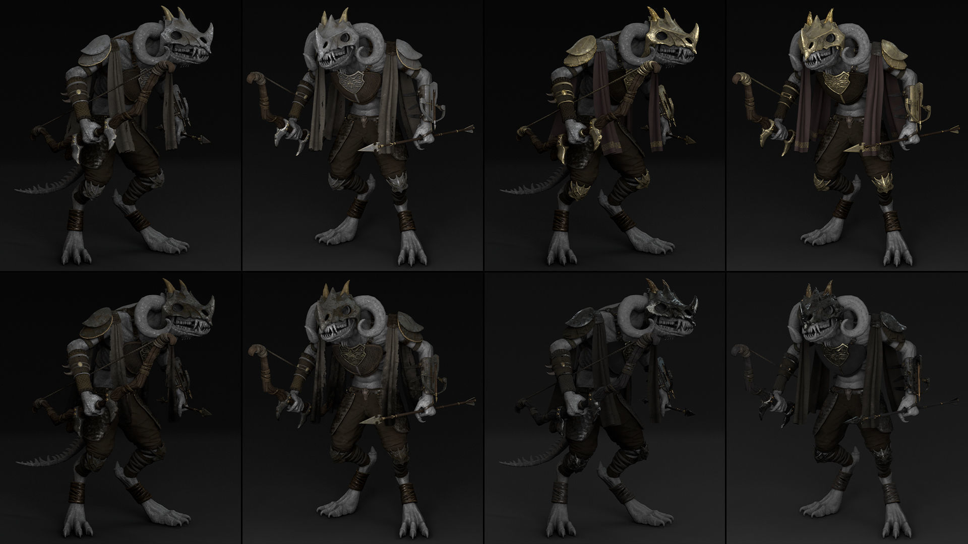 35 Archer Armor Low-poly 3D model_23