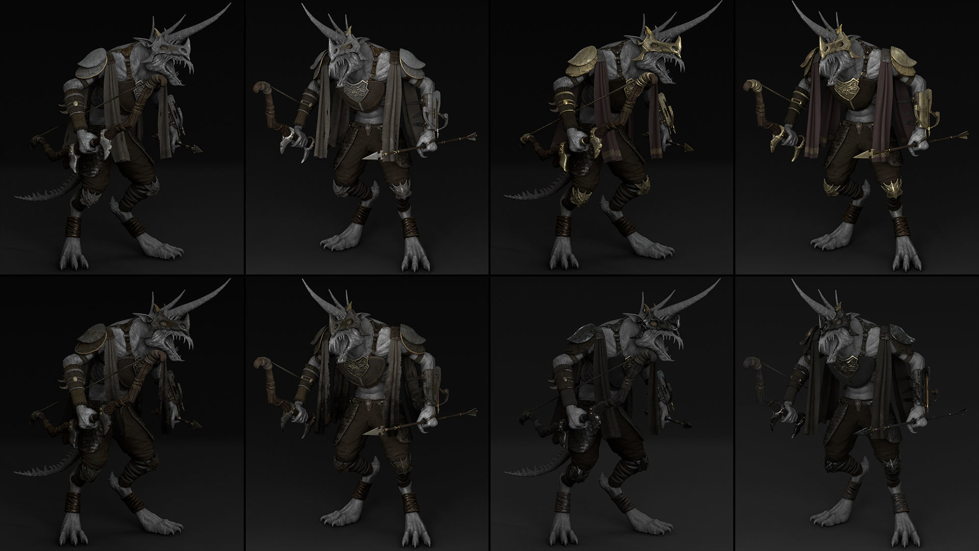 35 Archer Armor Low-poly 3D model_22