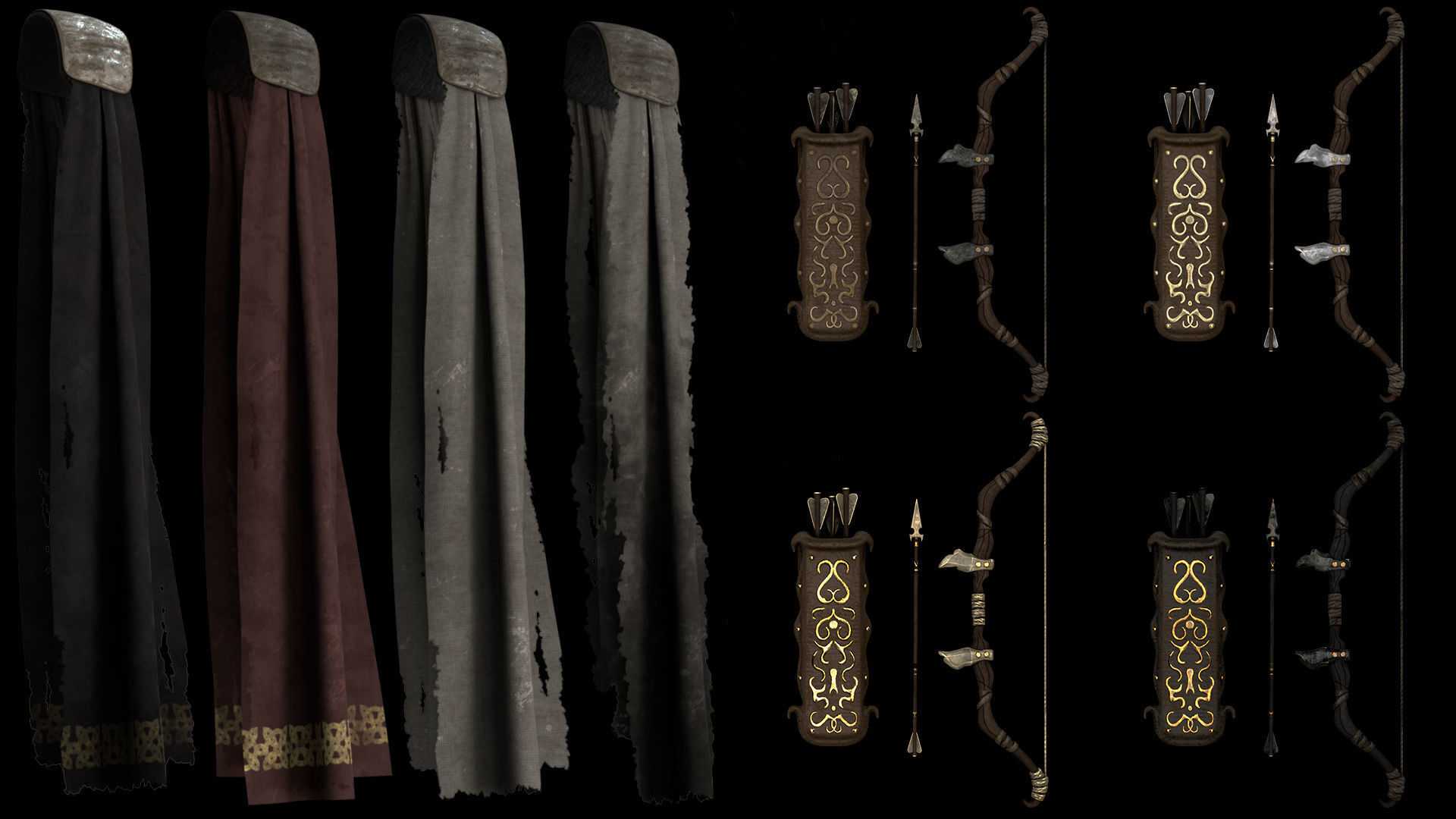 35 Archer Armor Low-poly 3D model_8