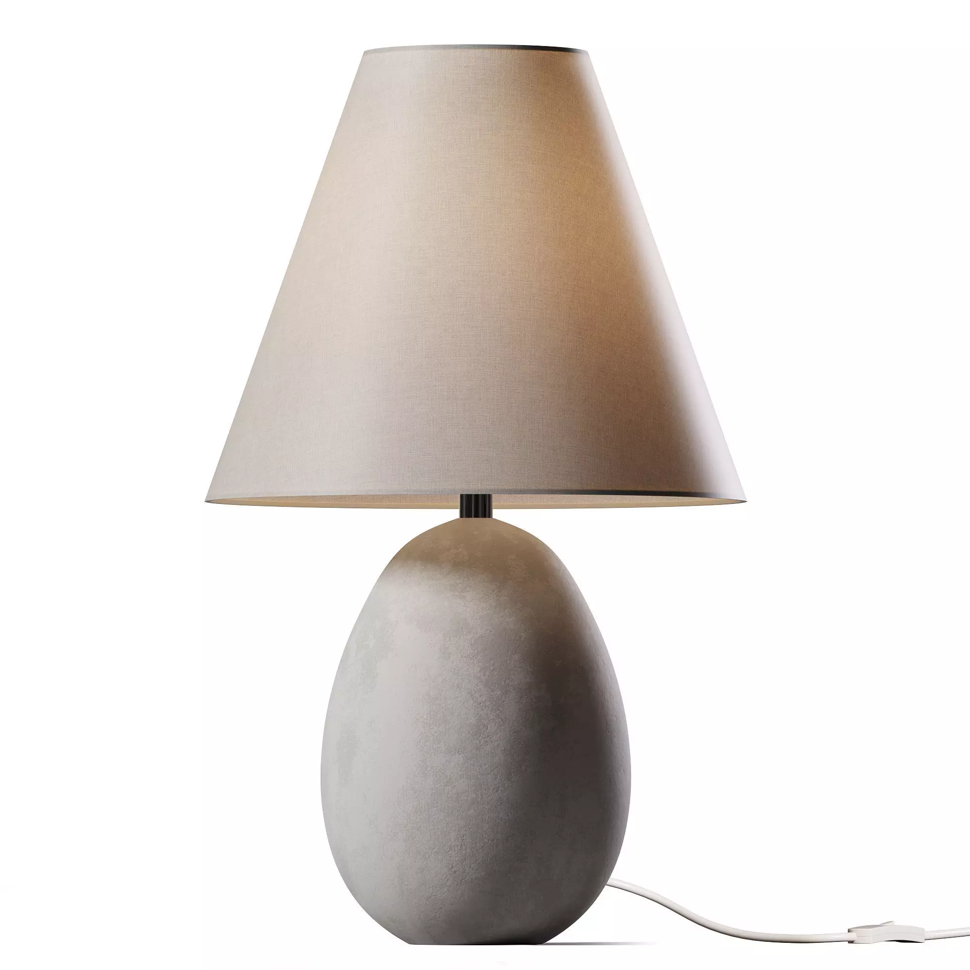 Droplet Alabaster Table Lamp 3D model_0