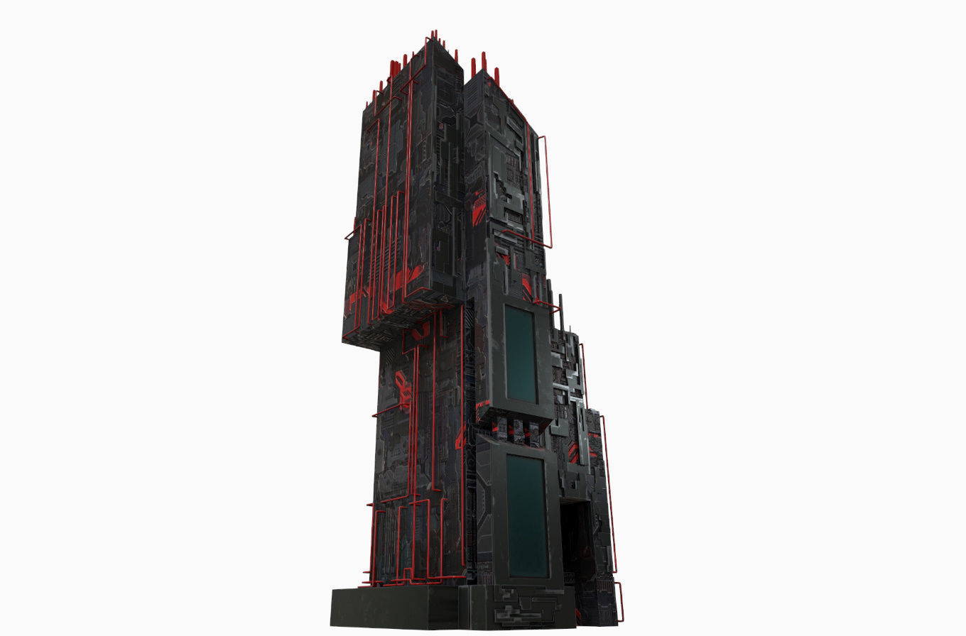 High-Rise pack 01 Low-poly 3D model_13
