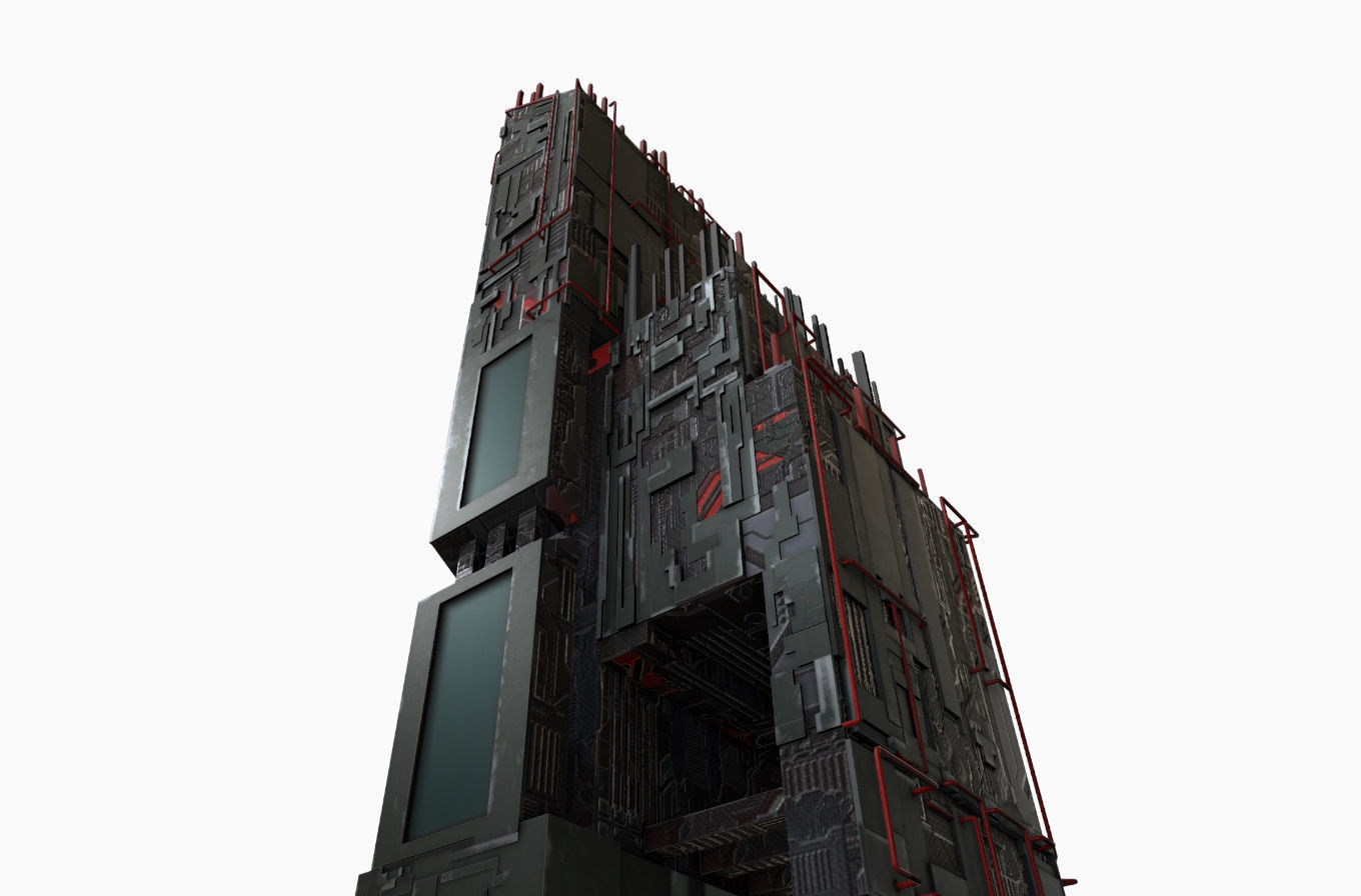 High-Rise pack 01 Low-poly 3D model_15